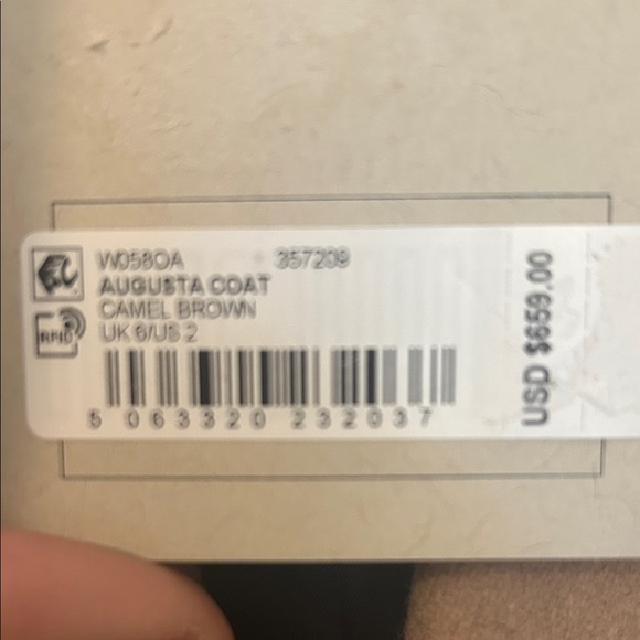 All Saints Tan Trench Coat - Picture 3 of 6